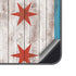 Chicago Flag Dark Wood Galaxy A14 5G Skin